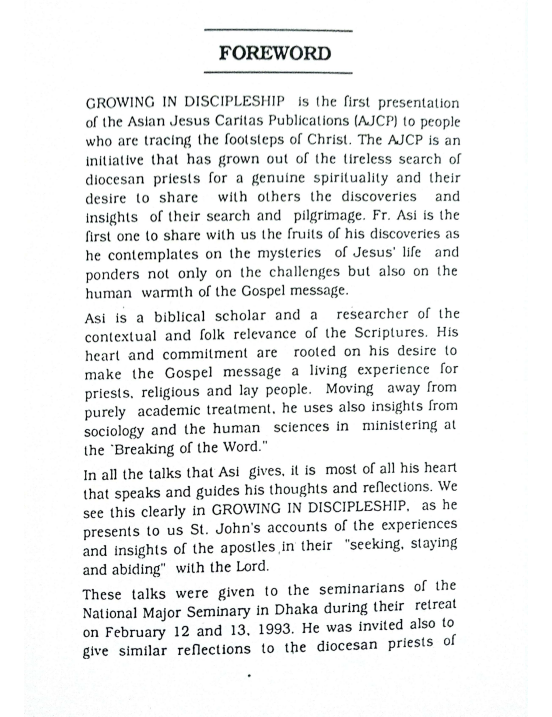 Growing In Discipleship